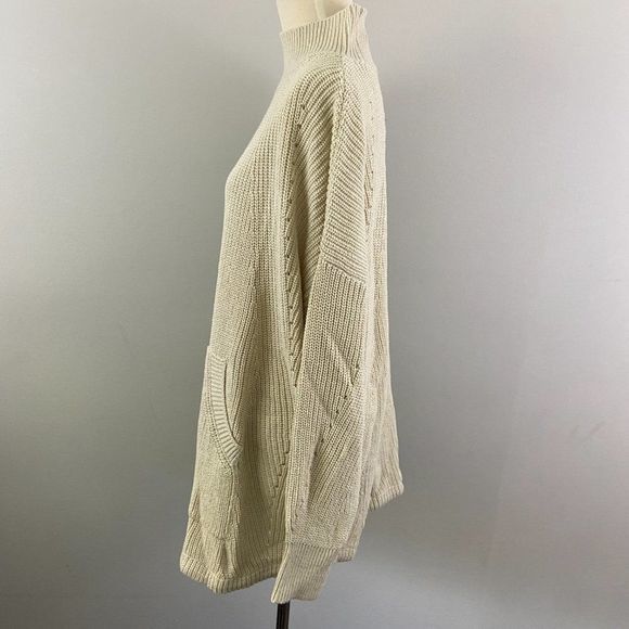NWT RDI Ivory Beige Beach Turtle Neck Sweater - Picture 6 of 10